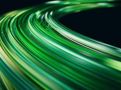 Dynamic light trails representing energy movement